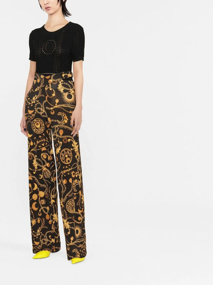 Ornament Jewellery-Print Jumpsuit