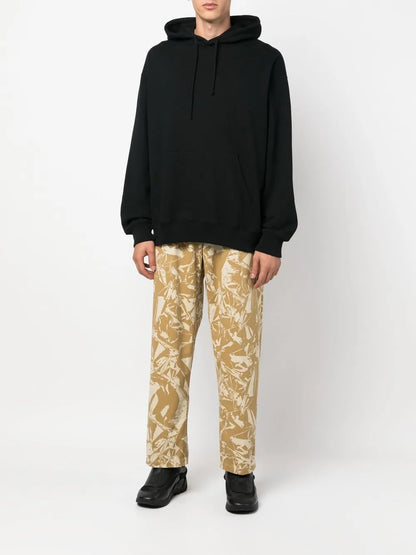 Graphic-Print Cotton Twill Trousers