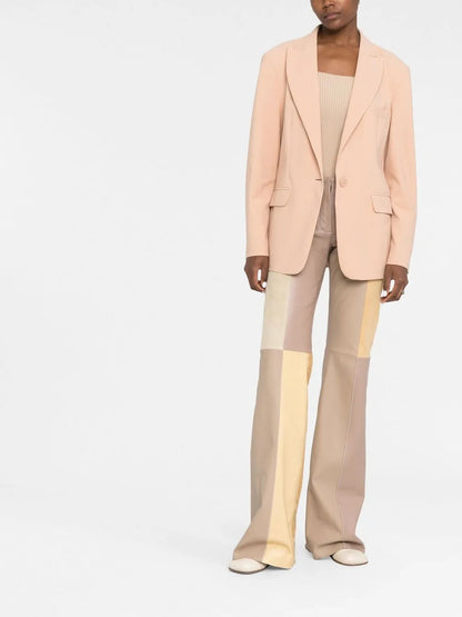 Wide-Leg Panelled Trousers