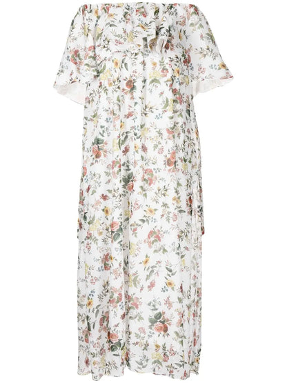 Floral-Print Ruffle-Tiered Dress