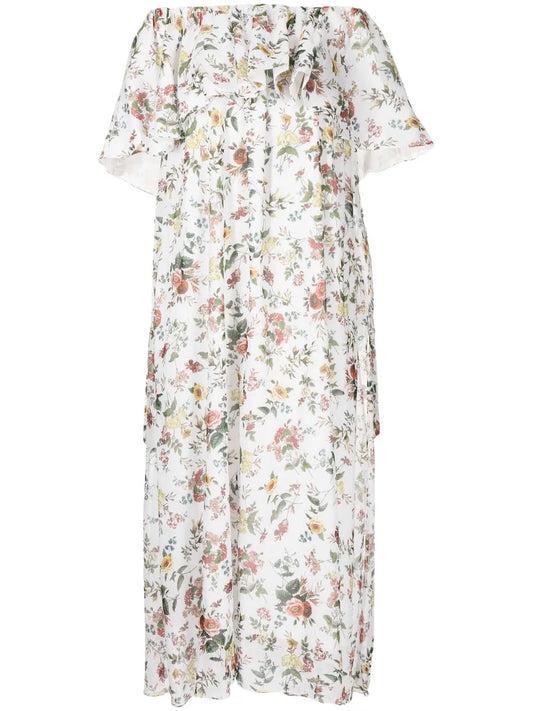 Floral-Print Ruffle-Tiered Dress