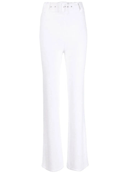 High-Waisted Flared Trousers
