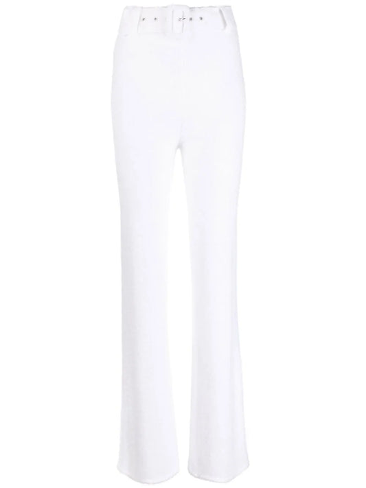 High-Waisted Flared Trousers