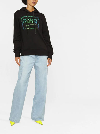 Logo-Print Cotton Hoodie