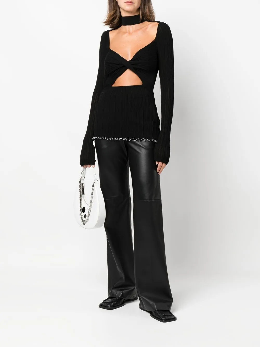 Cut-Out Knitted Top