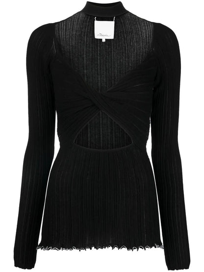 Cut-Out Knitted Top