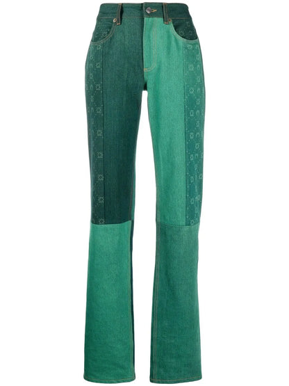 Moonogram Straight-Leg Jeans
