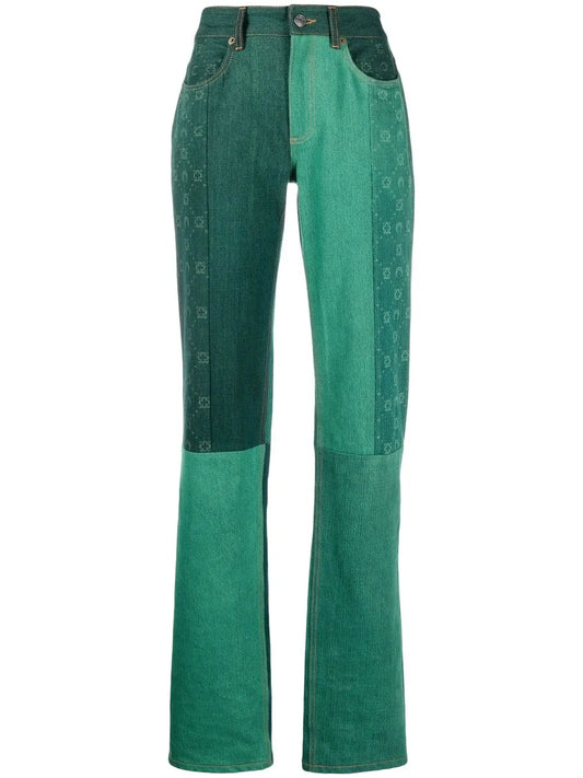Moonogram Straight-Leg Jeans