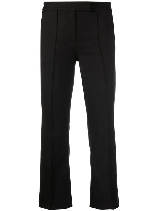 Portula Pintuck-Detail Cropped Trousers