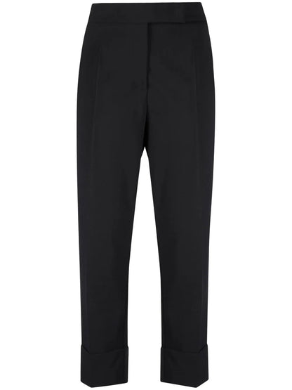 Pressed-Crease Four-Pocket Tailored Trousers