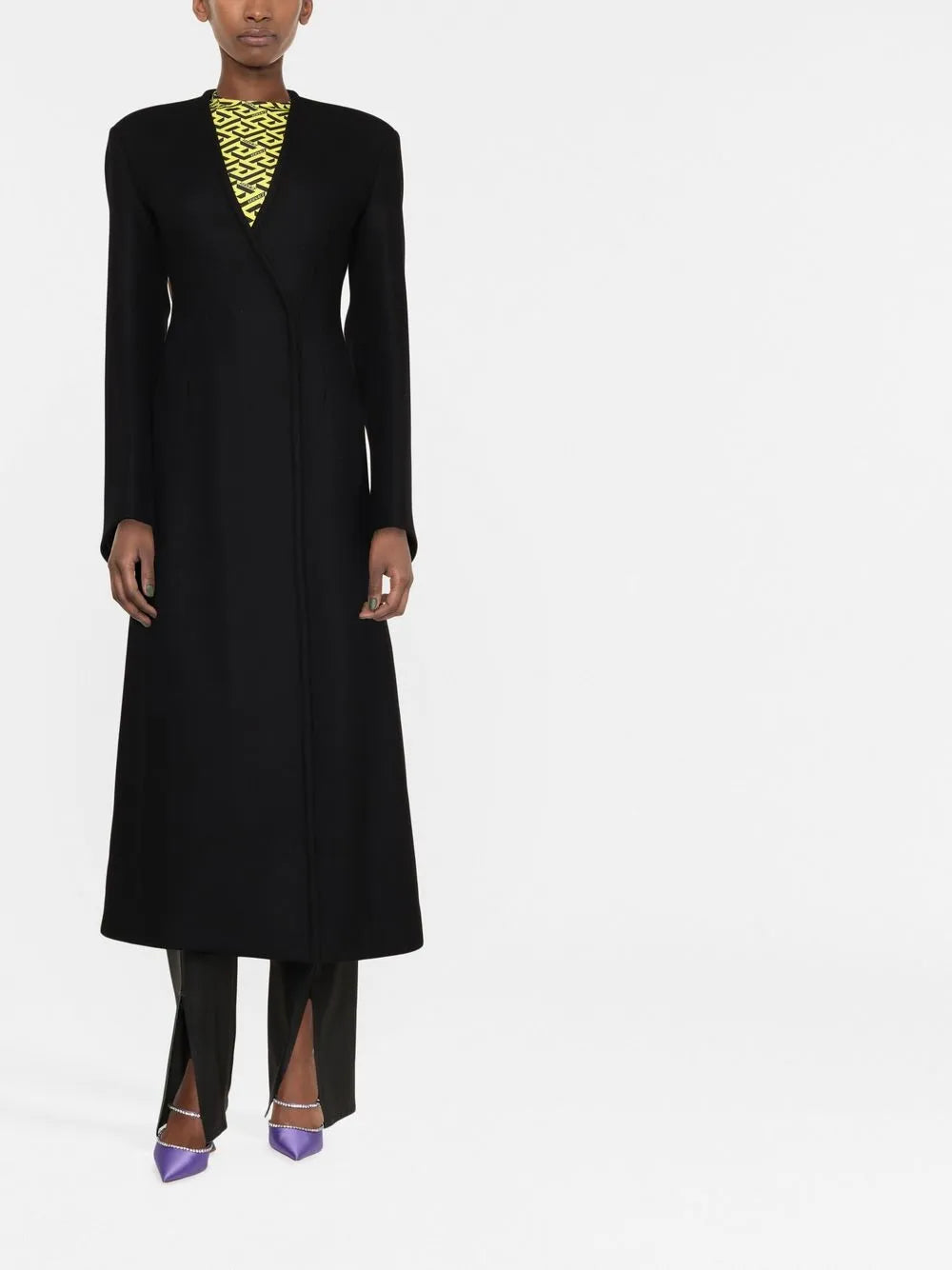 V-Neck Long Coat