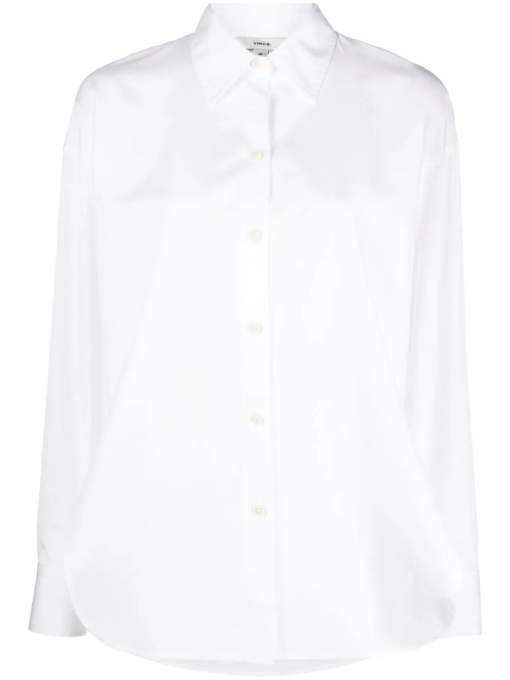 Side-Slit Cotton Shirt