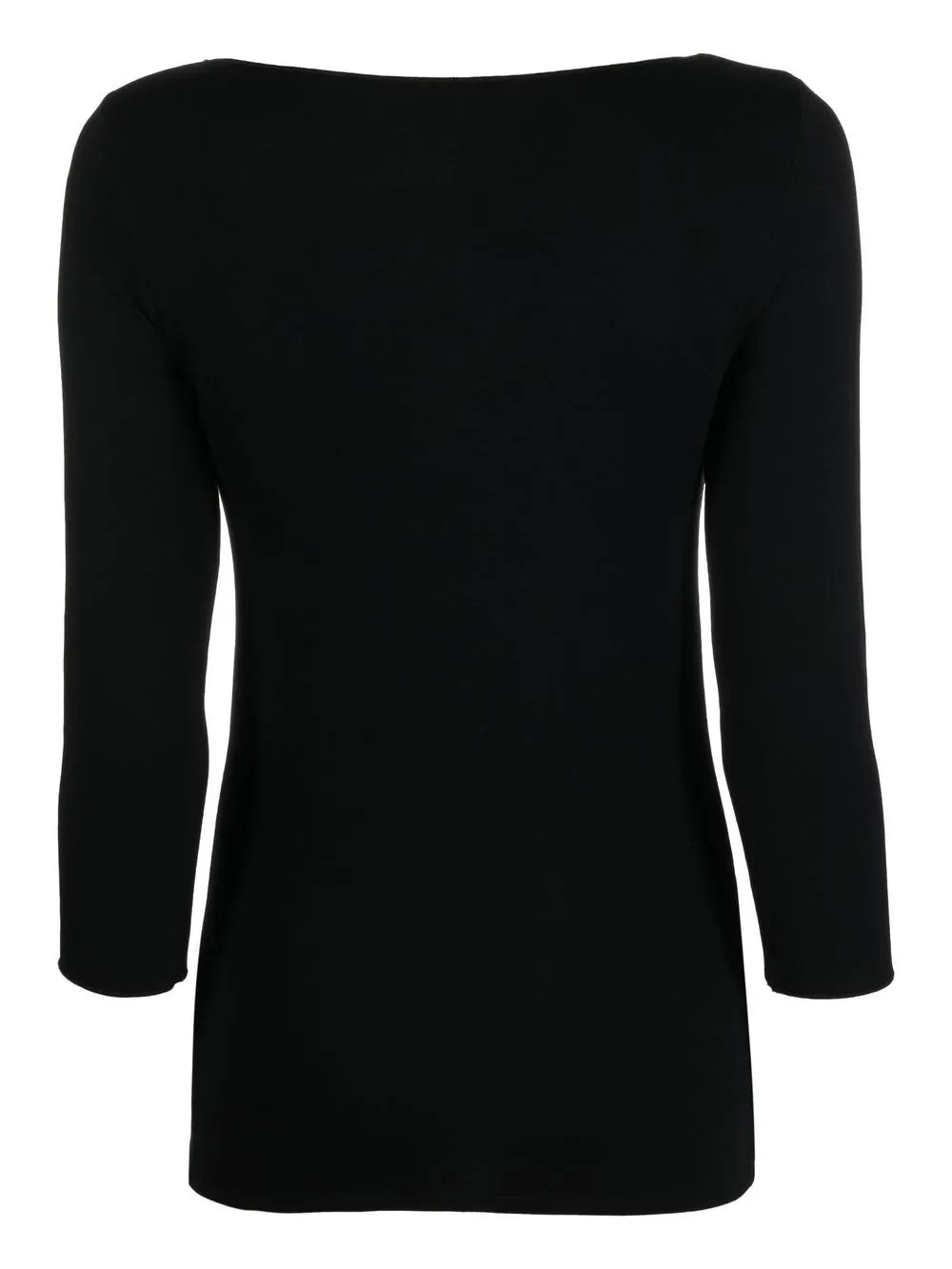 U-Neck Long-Sleeved Top