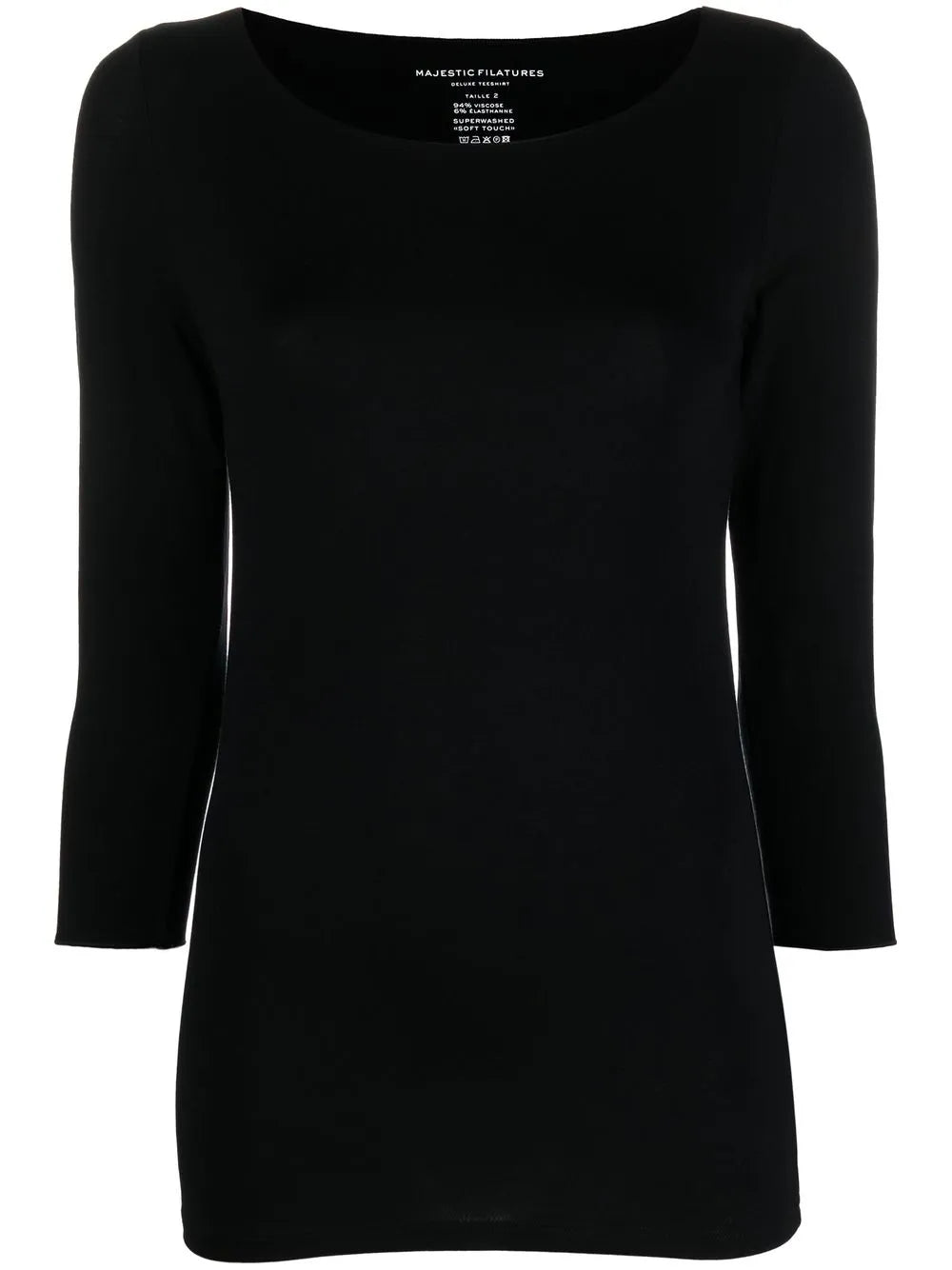 U-Neck Long-Sleeved Top