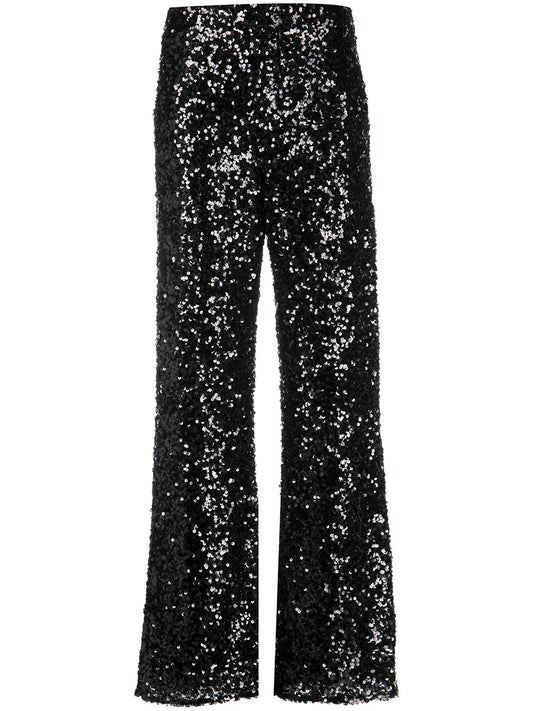 Alli Sequin Wide-Leg Trousers