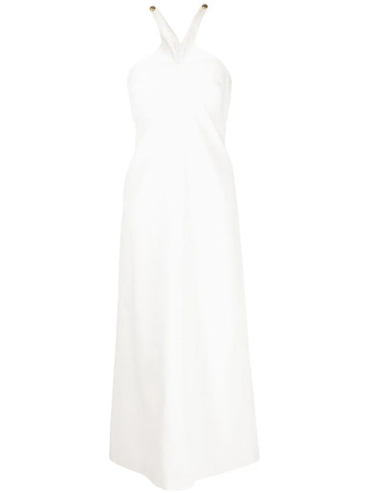 Halterneck-Detail Maxi Dress