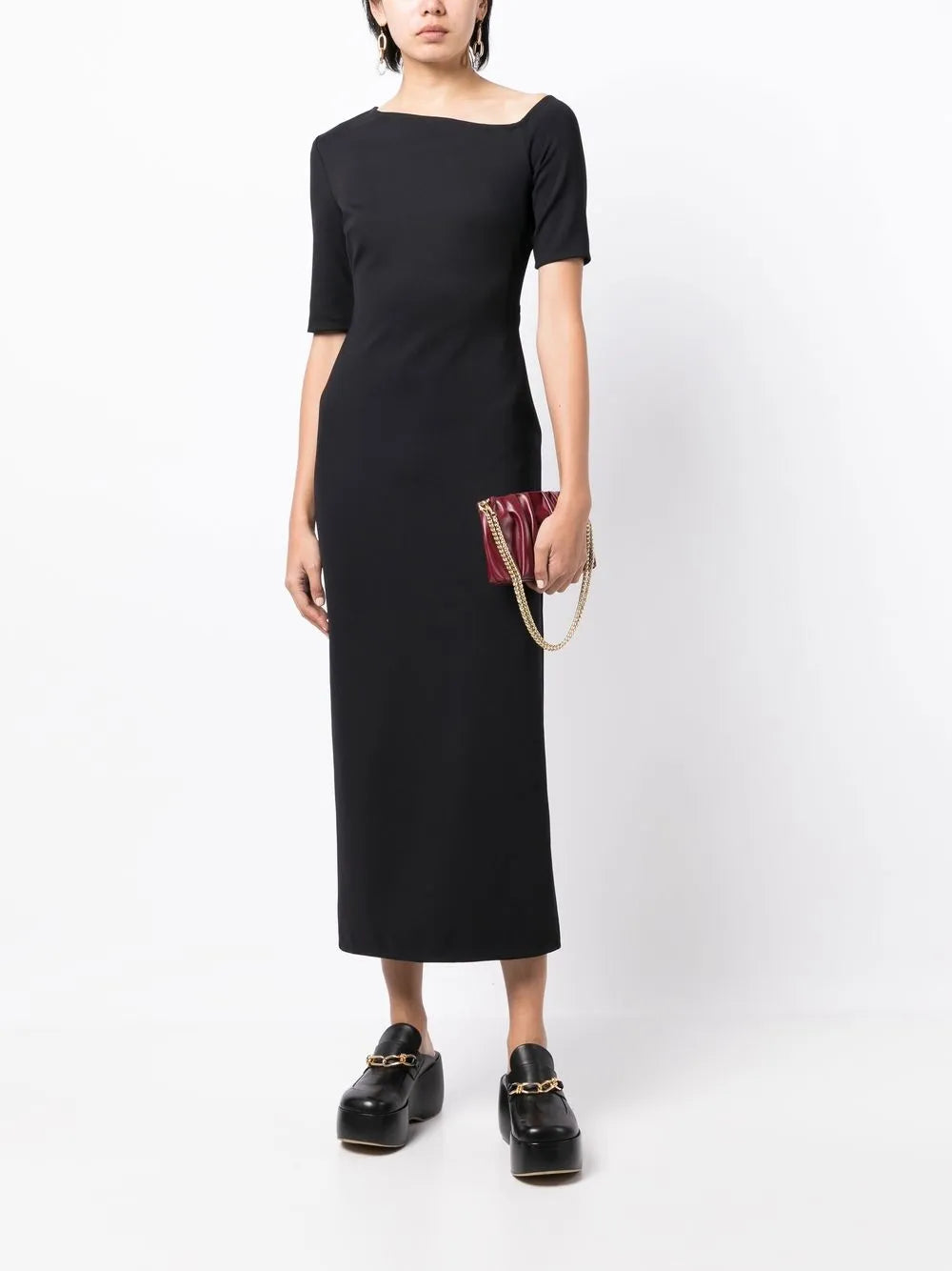 Off-The-Shoulder Midi Dress