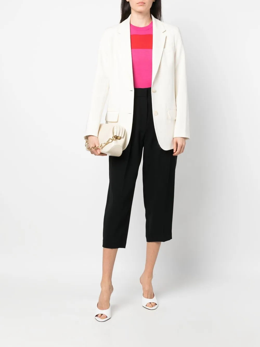 High-Waisted Cropped Trousers