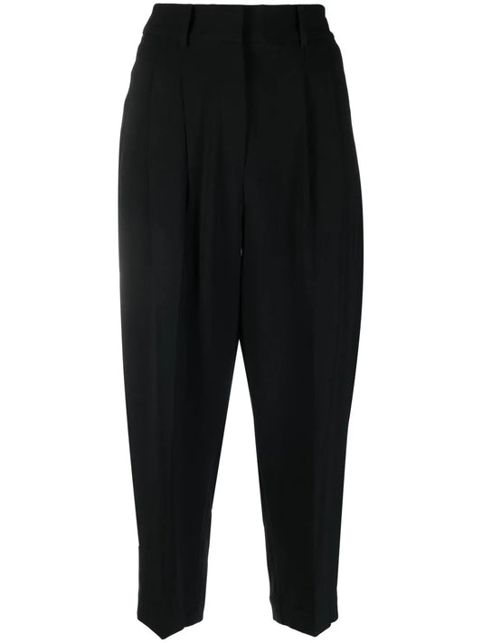High-Waisted Cropped Trousers