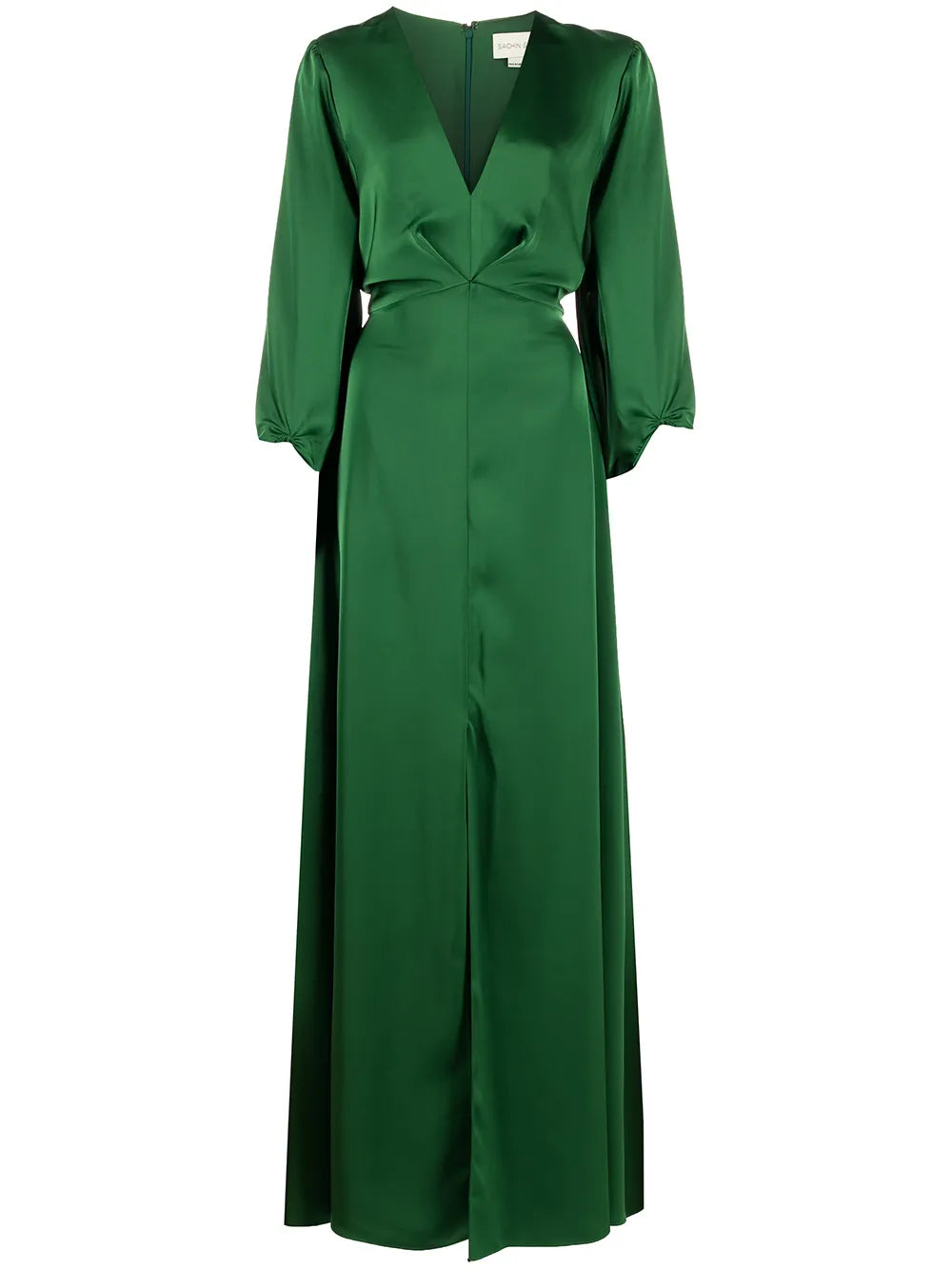 Jenny Balloon-Sleeve Gown