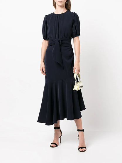 Camila Belted-Waist Midi Dress