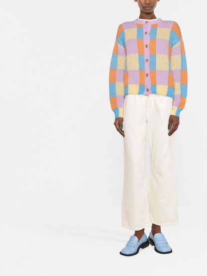Gaucho Wide-Leg Cotton Jeans