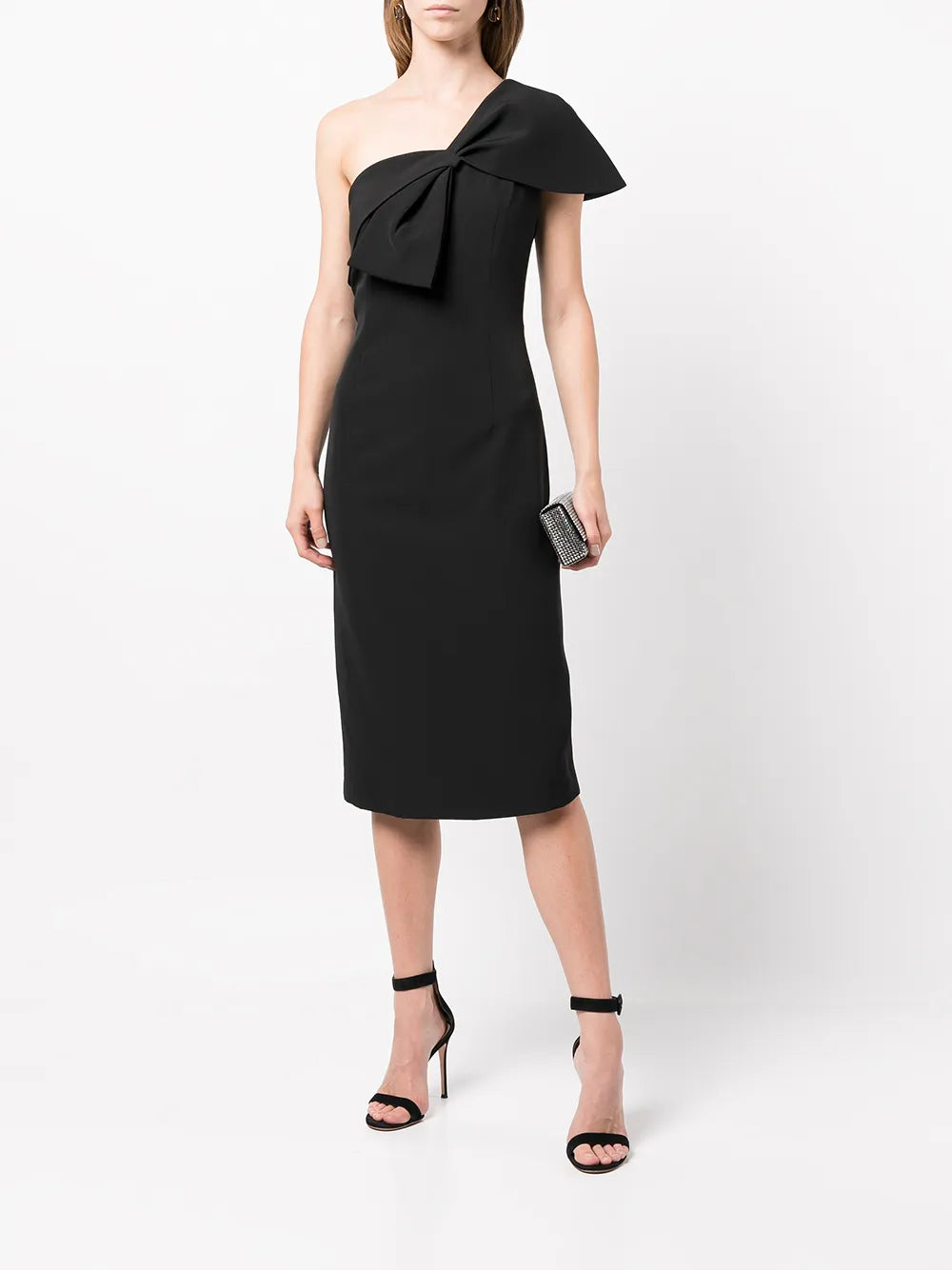 Sandra Bow-Embellished Midi Dress