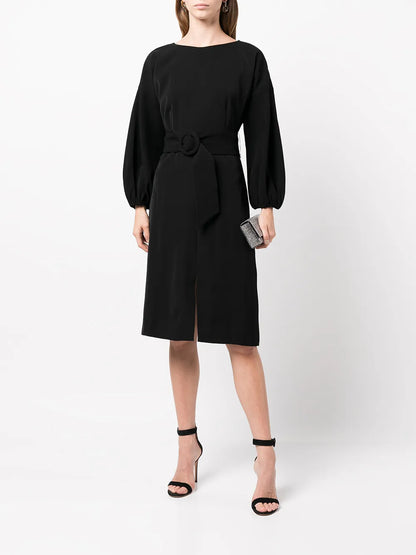 Annie Belted Midi Dress