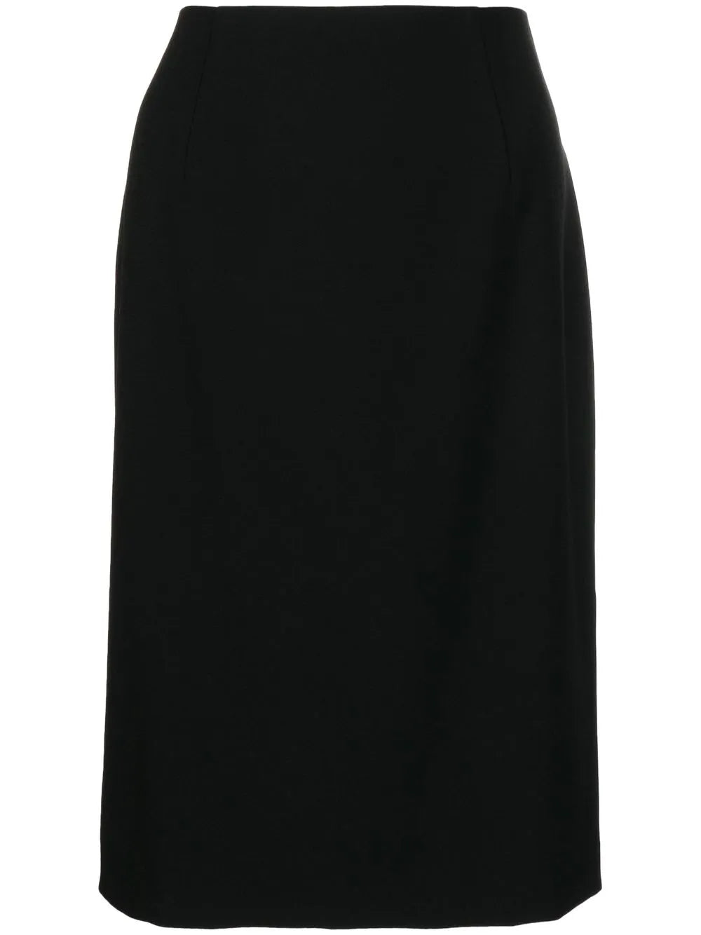 Straight-Cut Crepe Skirt