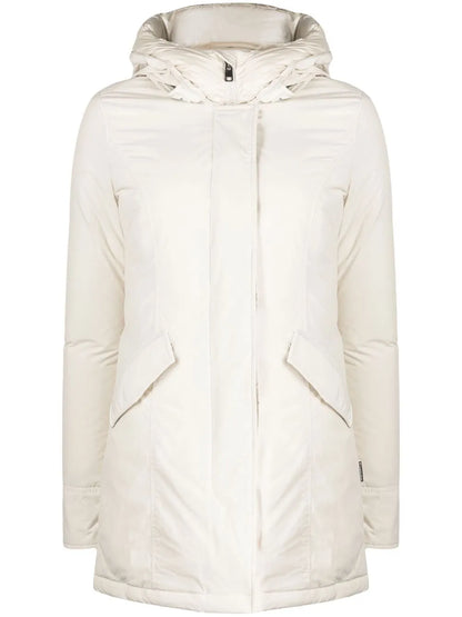 Hooded Duck Feather Coat