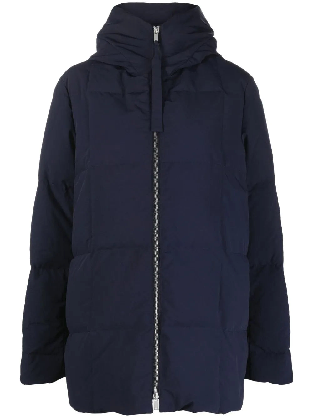 Padded Zip-Fastening Coat
