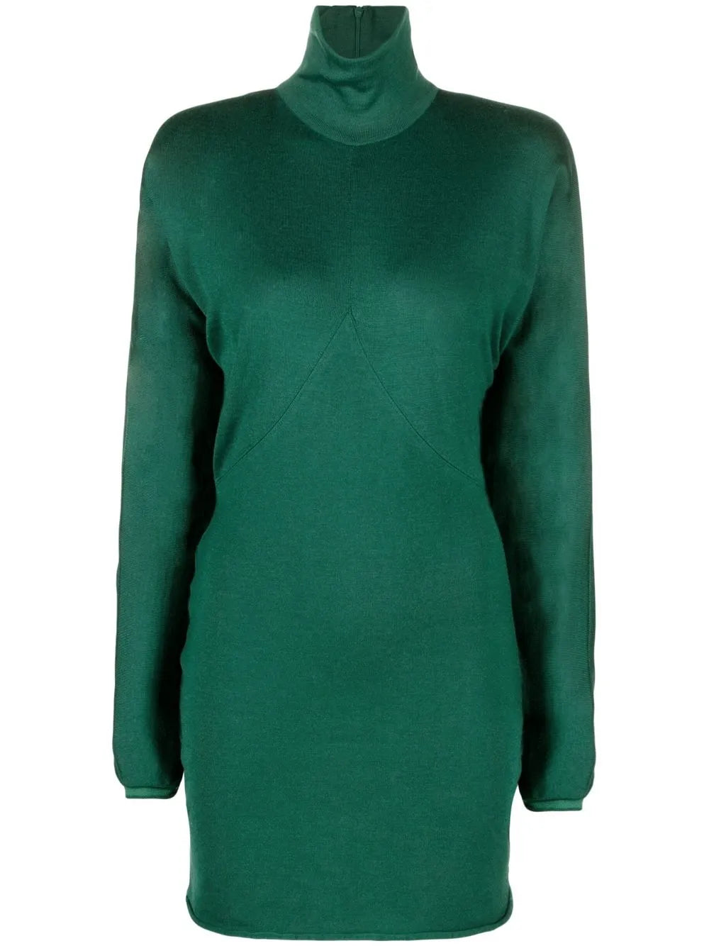 Draped-Sleeve Knitted Dress
