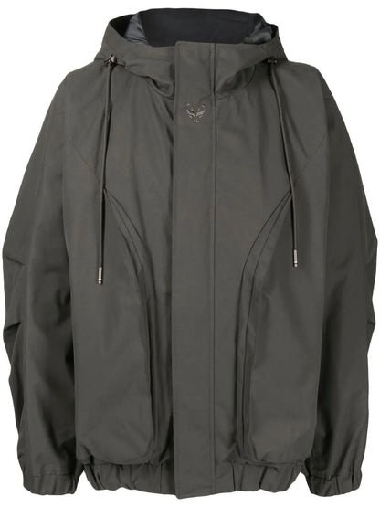 Hooded Long-Sleeve Windbreaker