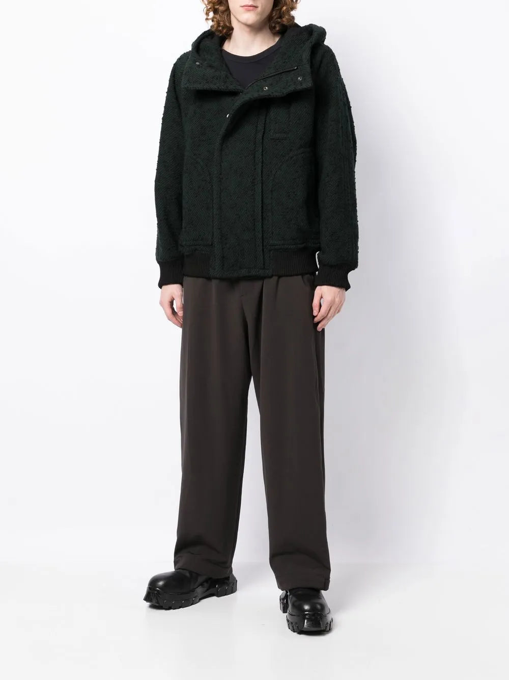 Hooded Textured Jacket