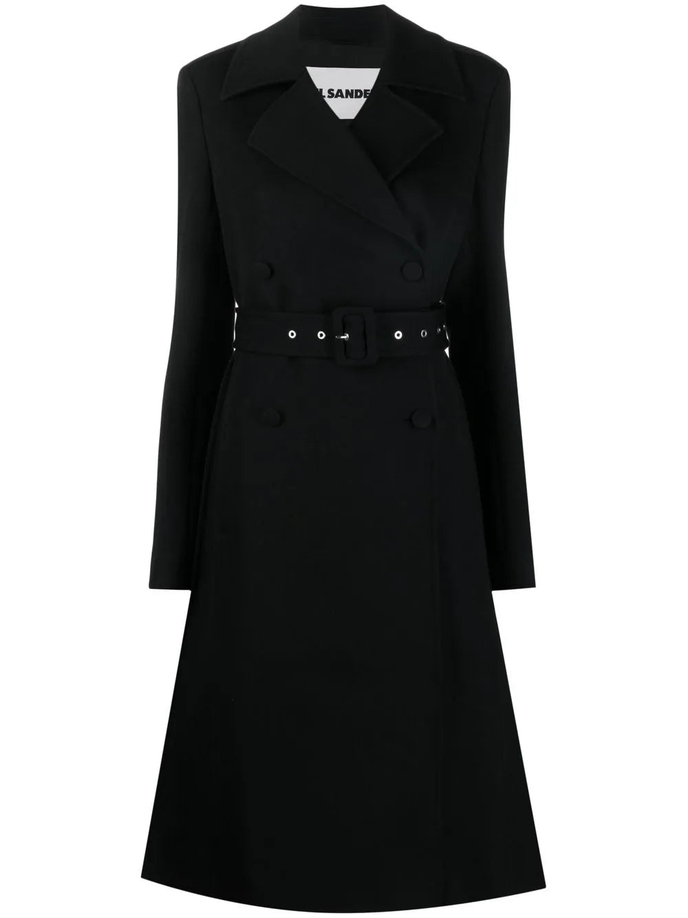 Single-Breasted Belted-Waist Coat