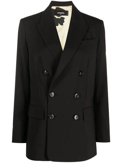 Double-Breasted Virgin-Wool Blazer