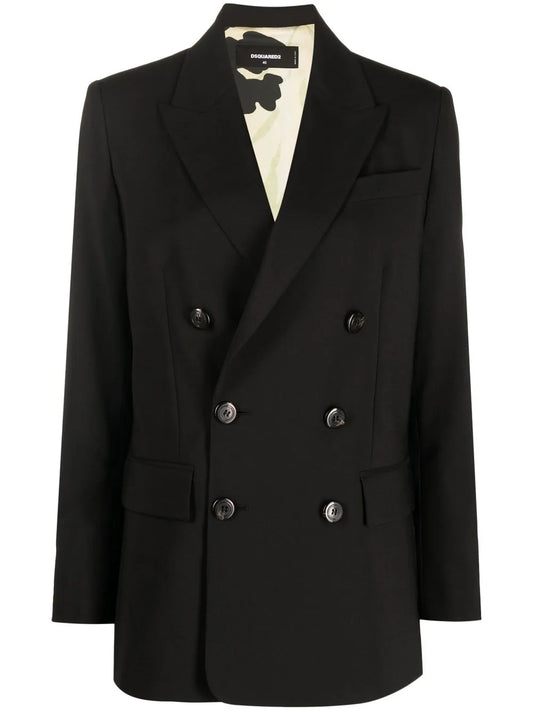 Double-Breasted Virgin-Wool Blazer