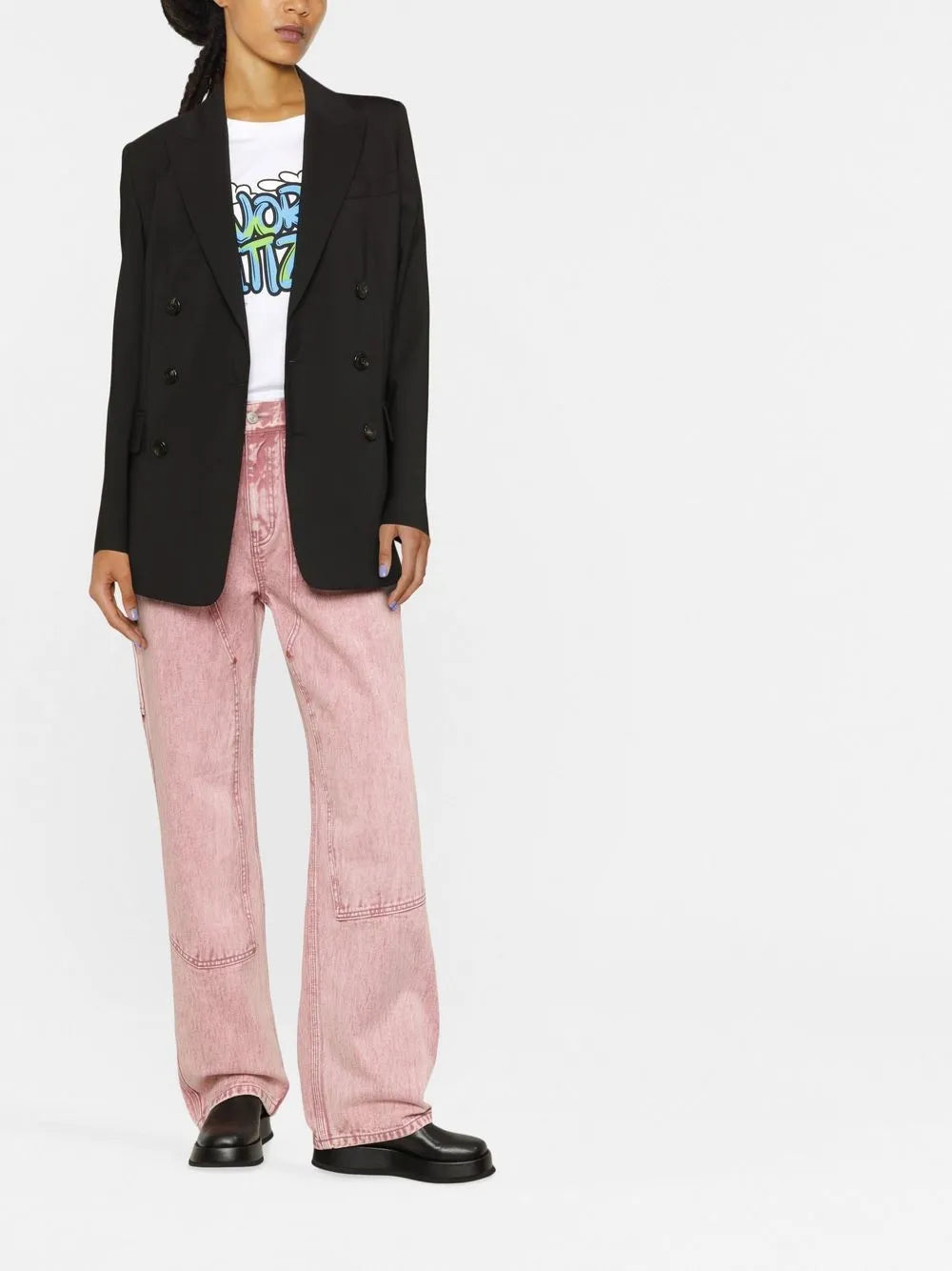 Double-Breasted Virgin-Wool Blazer