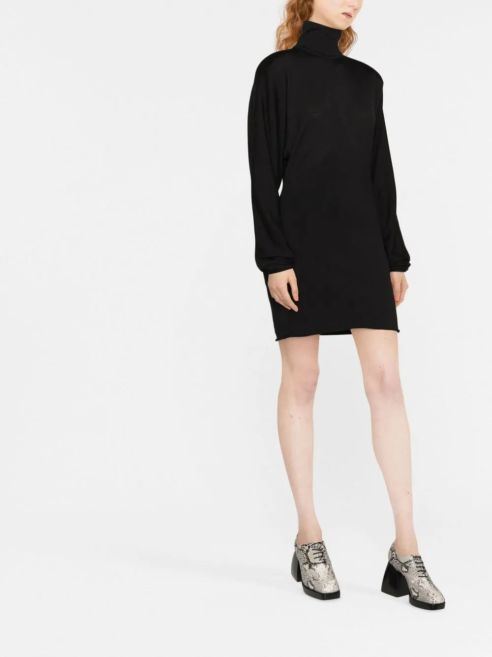 Knitted Roll Neck Dress