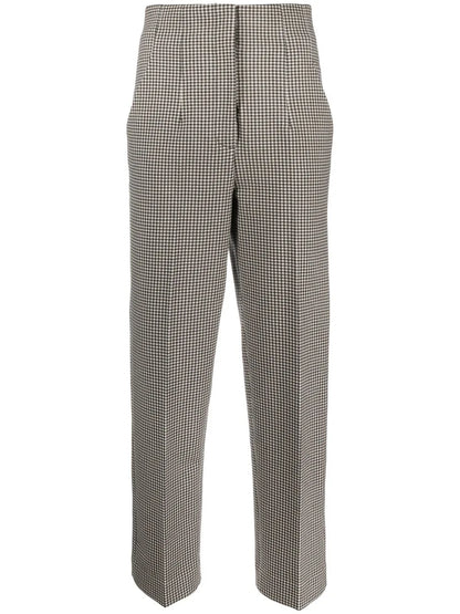 Cropped Straight-Leg Trousers