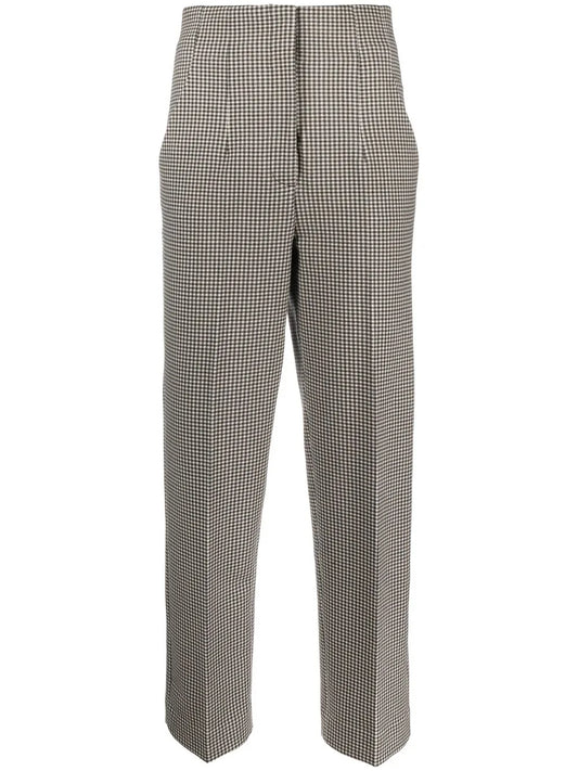 Cropped Straight-Leg Trousers
