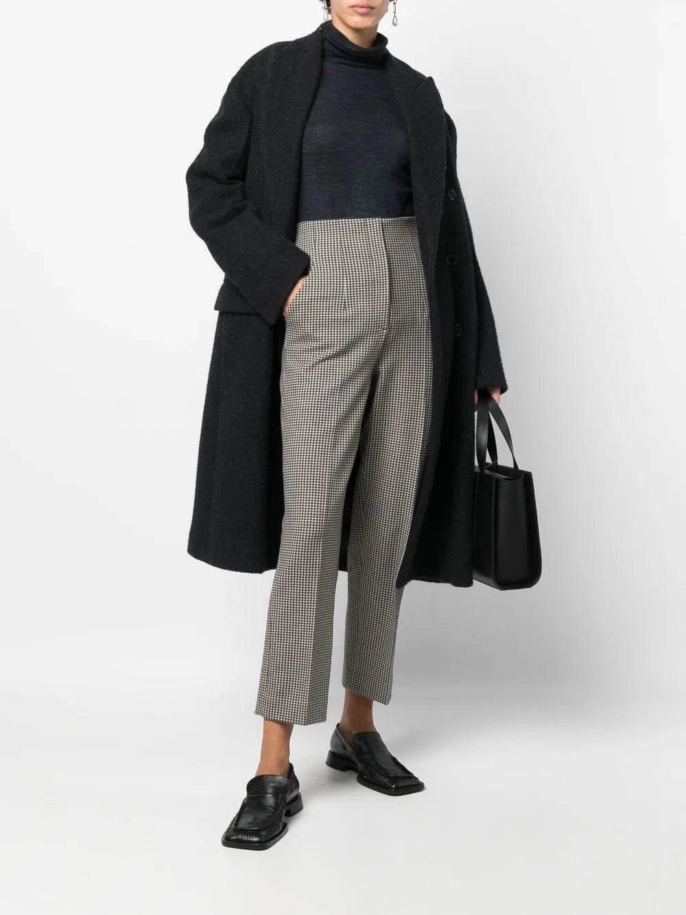Cropped Straight-Leg Trousers