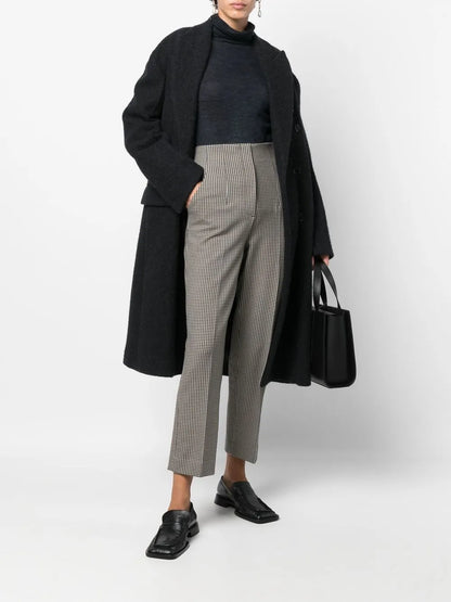 Cropped Straight-Leg Trousers