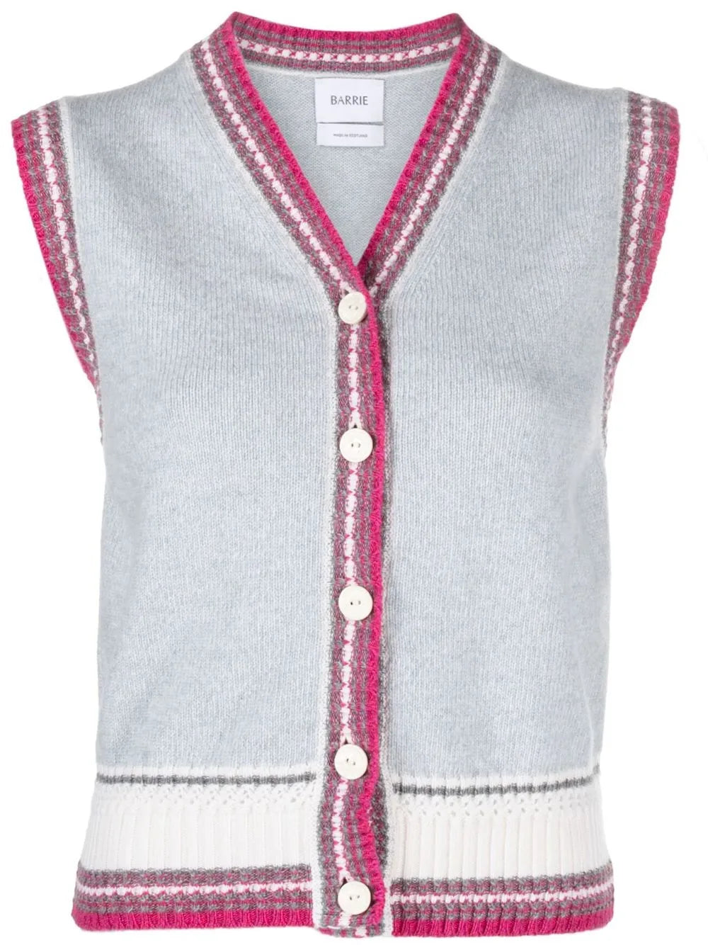 Sleeveless Cashmere Cardigan