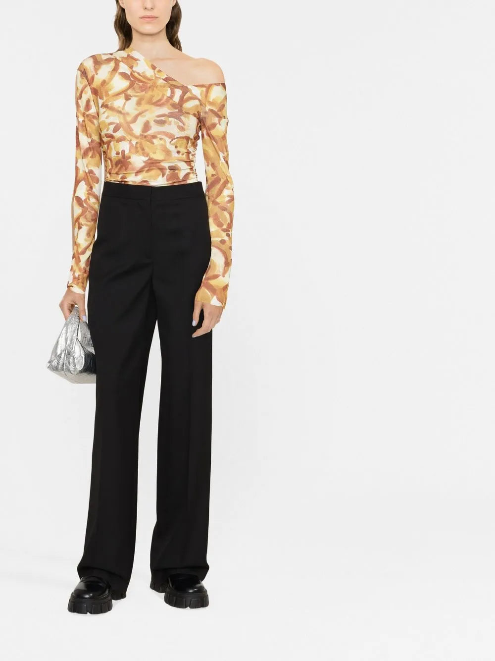 Wool Flared Trousers