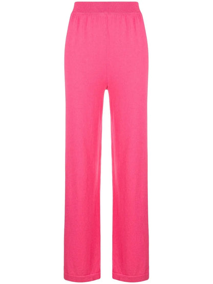 Straight-Leg Knitted Trousers