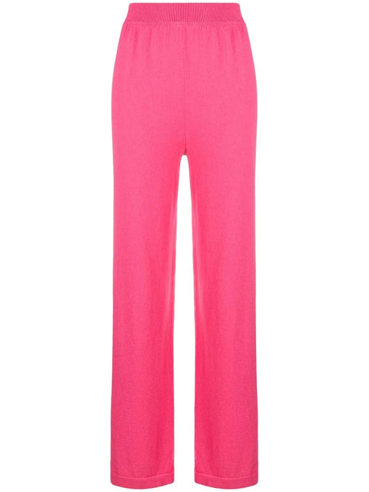 Straight-Leg Knitted Trousers