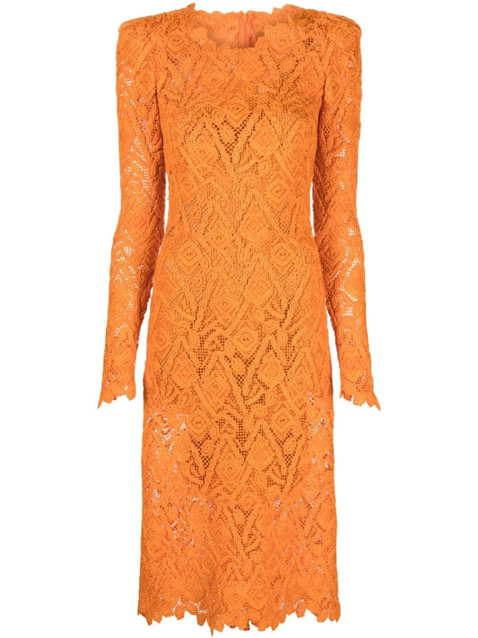 Long-Sleeve Lace Dress