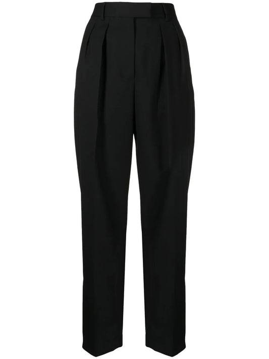 Wool Tapered Trousers