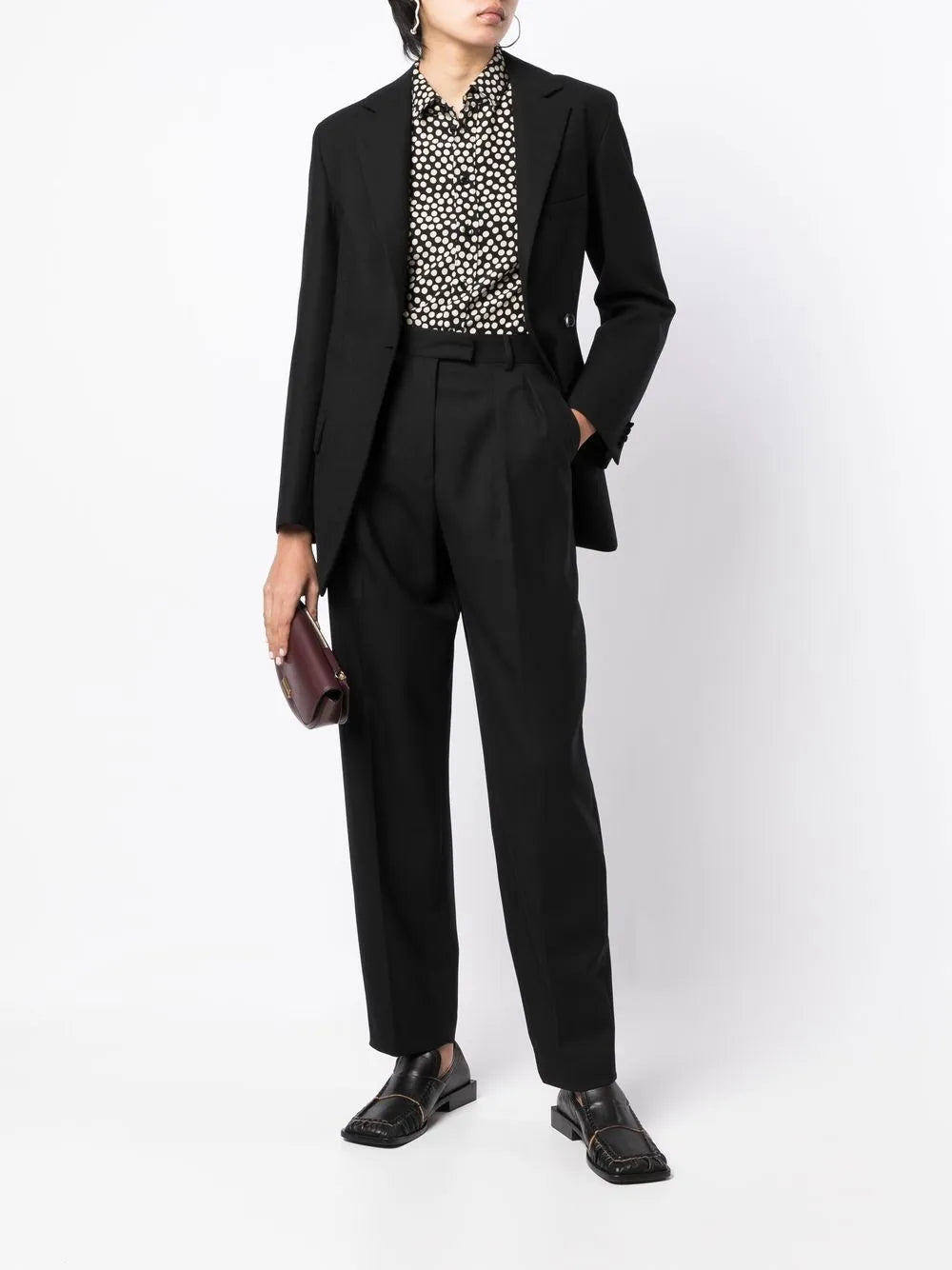 Wool Tapered Trousers